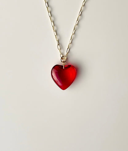 Heart On Fire Necklace