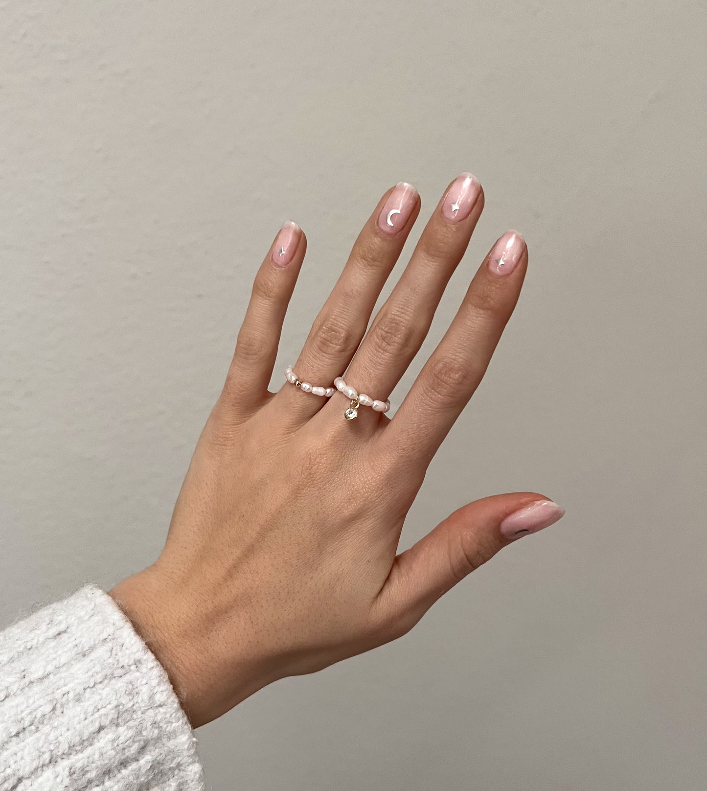 Sparkly Pearl Ring