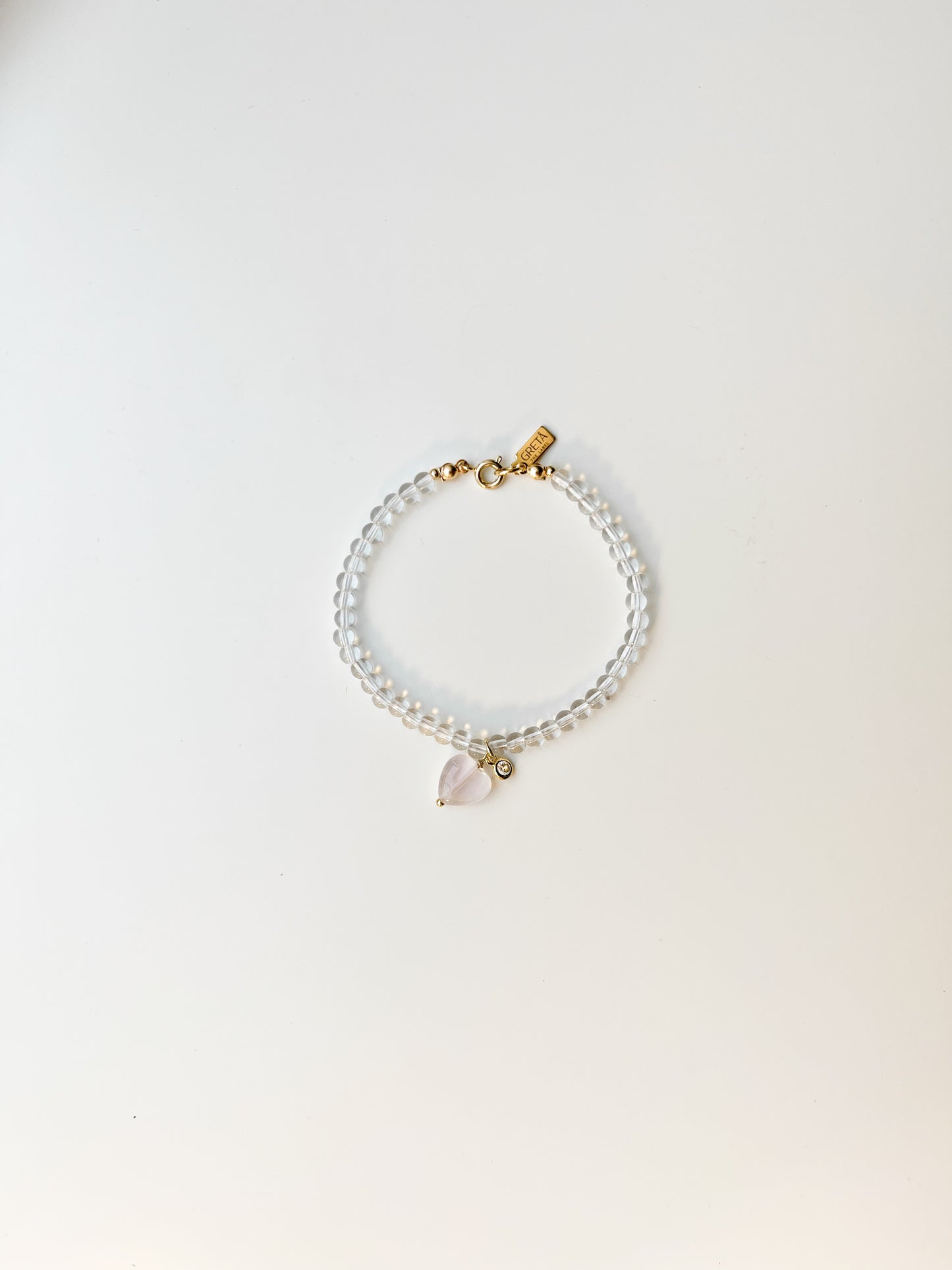 Rosy Heart Bracelet